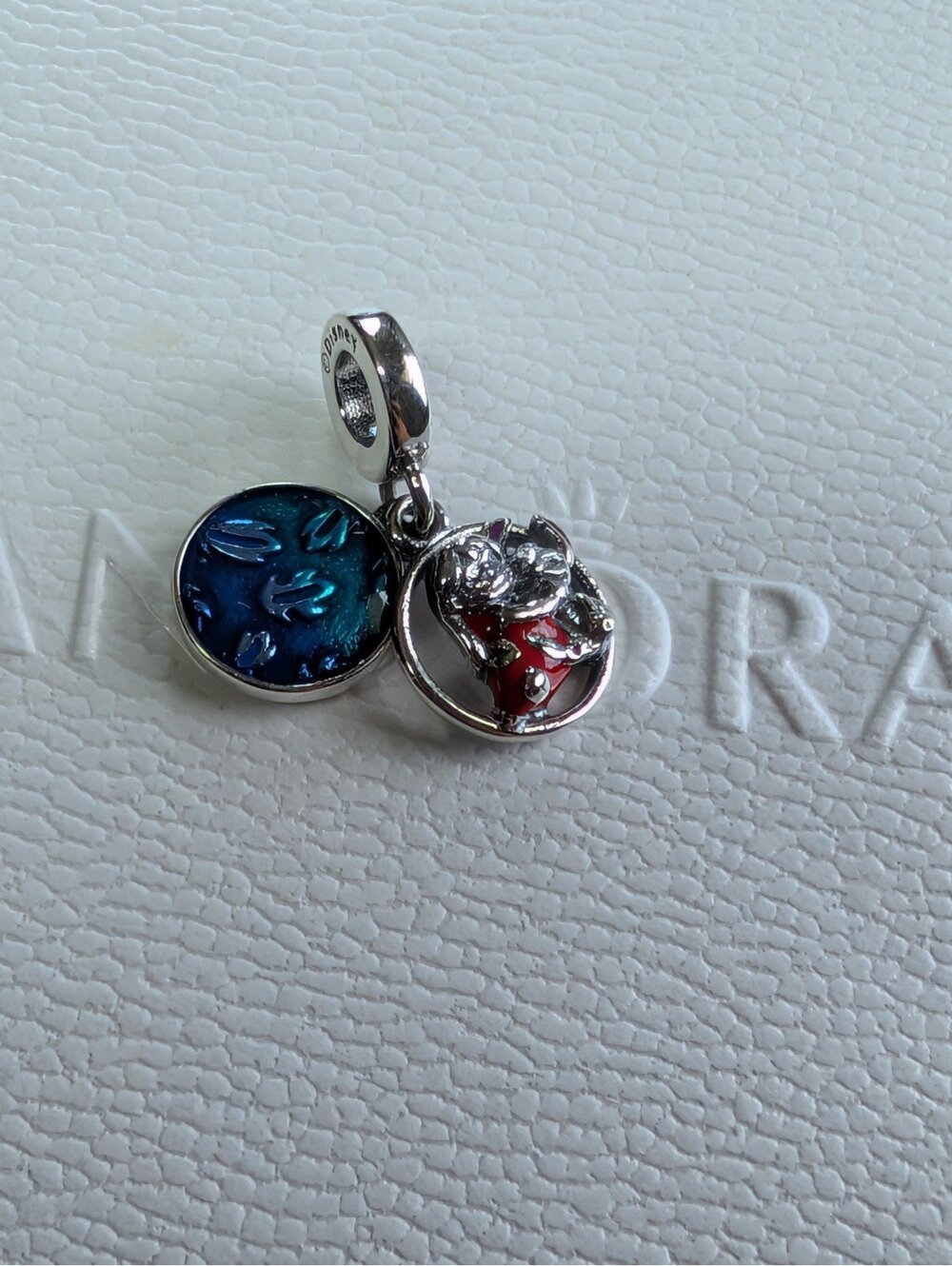 Pandora ALE s925 silver charm Disney Lilo and stitch